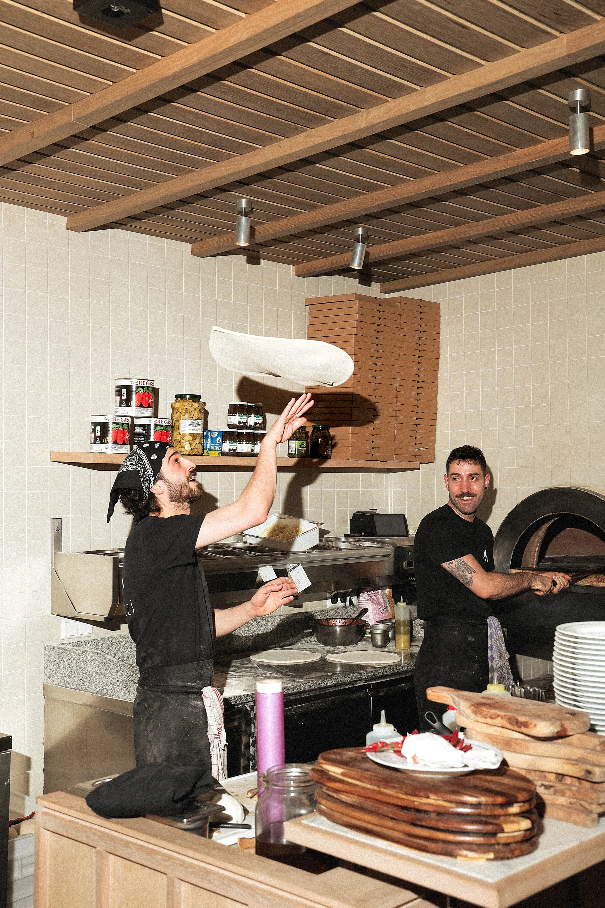 Pazzi restaurant high flash food photography